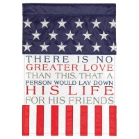 2pk -Flag There Is No Greater Love 13x18 - (Pack of 2)