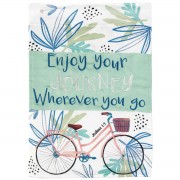 2pk -Flag Enjoy Your Journey Polyester 13x18 - (Pack of 2)
