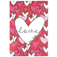 2pk -Flag Hearts Love John 3:16 13x18 - (Pack of 2)