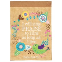 2pk -Flag I Will Sing Praise To Him 13x18 - (Pack of 2) 2pk -Flag I Will Sing Praise To Him 13x18 - (Pack of 2)