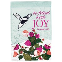 2pk -Flag Be Filled With Joy Rom. 15:13 13x18 - (Pack of 2) 2pk -Flag Be Filled With Joy Rom. 15:13 13x18 - (Pack of 2)