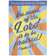 2pk -Flag Sun The Name Of The Lord 13x18 - (Pack of 2)