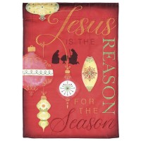 2pk -Flag Jesus The Reason Whimsical 13x18 - (Pack of 2)