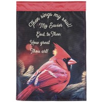2pk -Flag Then Sings My Soul Cardinal 13x18 - (Pack of 2)