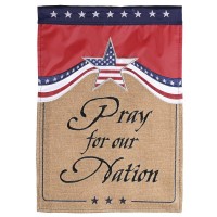 2pk -Flag Pray For Our Nation 13x18 - (Pack of 2)