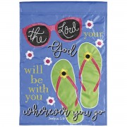 2pk -Flag God Will Be With You 13x18 - (Pack of 2)