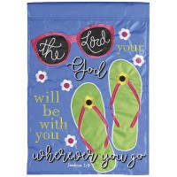 2pk -Flag God Will Be With You 13x18 - (Pack of 2)