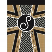 2pk -Flag Monogram-S Cross Burlap 13x18 - (Pack of 2) 2pk -Flag Monogram-S Cross Burlap 13x18 - (Pack of 2)