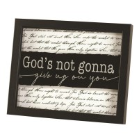 Framed Art Gods Not Gonna Give Up