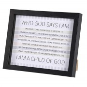 Framed Art Who God Says I Am Framed Art Who God Says I Am