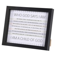 Framed Art Who God Says I Am Framed Art Who God Says I Am