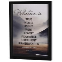 Framed Wall Art Whatever Is True Mist