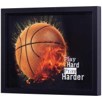 Framed Wall Art Play Hard Pray Harder