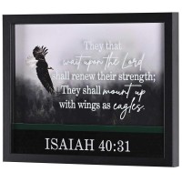 Framed Wall Art Eagle Isaiah 40:31 14x11 Framed Wall Art Eagle Isaiah 40:31 14x11