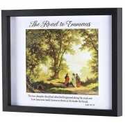 Framed Wall Art Emmaus Luke 24:35 14x11