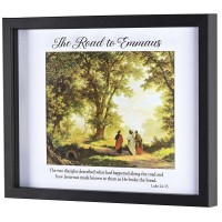 Framed Wall Art Emmaus Luke 24:35 14x11 Framed Wall Art Emmaus Luke 24:35 14x11