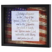 Framed Wall Art Pledge Allegiance 14x11