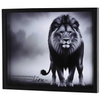 Framed Wall Art Black Bold As A Lion