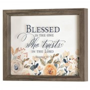 Framed Art Blessed Jer. 17:7 10x8