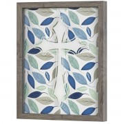 Framed Wall Art Cross Gray