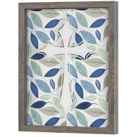 Framed Wall Art Cross Gray