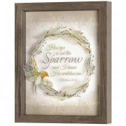 Framed Art His Eye On The Sparrow 8x10