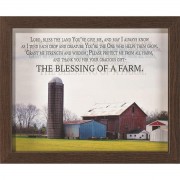 Framed Art Farm Blessings 10x8