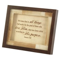 Framed Art All Things Work Rom 8:28 10x8