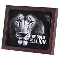 Framed Art Be Bold As A Lion 10x8