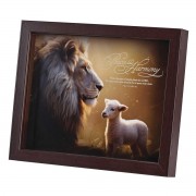 Framed Art Peace Harmony Lion Lamb Framed Art Peace Harmony Lion Lamb