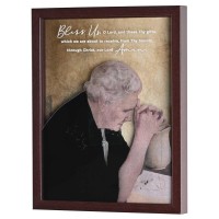 Framed Wall Art Gratitude Mock Etch
