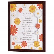 Framed Wall Art We Thank Thee 11x14