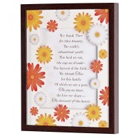 Framed Wall Art We Thank Thee 11x14