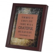 Framed Wall Art Always Give Thanks 8x10