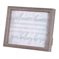 Framed Wall Art Welcome Home 10x8