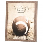 Framed Wall Art Football 11x14