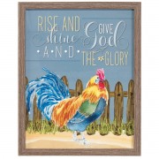 Framed Wall Art Rise And Shine 11x14