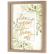 FRAMED WALL ART HOW GREAT THOU ART 11X14