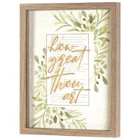 FRAMED WALL ART HOW GREAT THOU ART 11X14