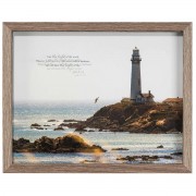 Framed Wall Art Lighthouse John 8:12