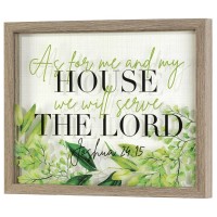 Framed Wall Art As For Me And My House