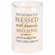 2pk -Candleholder Abundantly Blessed 6In - (Pack of 2)