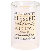 2pk -Candleholder Abundantly Blessed 6In - (Pack of 2)