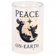 2pk -Candleholder Peace On Earth 6In - (Pack of 2)