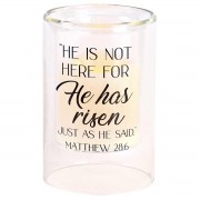 2pk -Candleholder He Has Risen Matthew 28:6 - (Pack of 2)