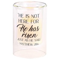 2pk -Candleholder He Has Risen Matthew 28:6 - (Pack of 2)