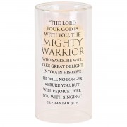2pk -Candleholder The Lord God Zeph.3:17 8In - (Pack of 2)