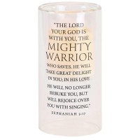 2pk -Candleholder The Lord God Zeph.3:17 8In - (Pack of 2)