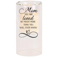 2pk -Candleholder Mom You Are Loved So 8In - (Pack of 2)