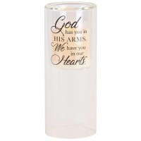 2pk -Candleholder God Has You In His 10In - (Pack of 2) 2pk -Candleholder God Has You In His 10In - (Pack of 2)